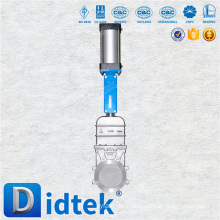 Didtek 100% Testdurchdringungsart pneumatisches Messerabsperrventil